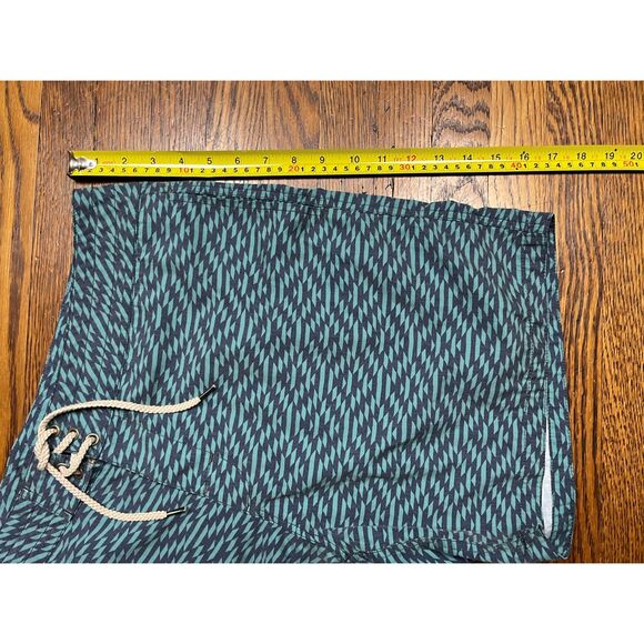 FAHERTY Blue Graphic Drawstring Shorts Surf Swimwear Trunks Men’s Size 36 - Picture 7 of 7